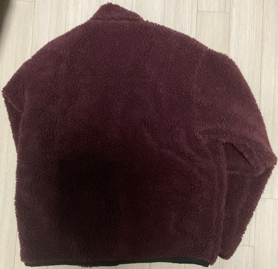 [M]스투시 리버시블 쉐르파 자켓 버건디 상품이미지3