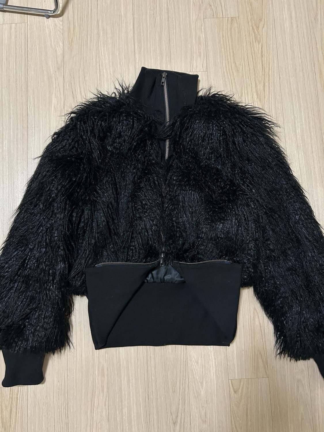 보헴서 HIGH NECK FUR ZIP UP JACKET 상품이미지4