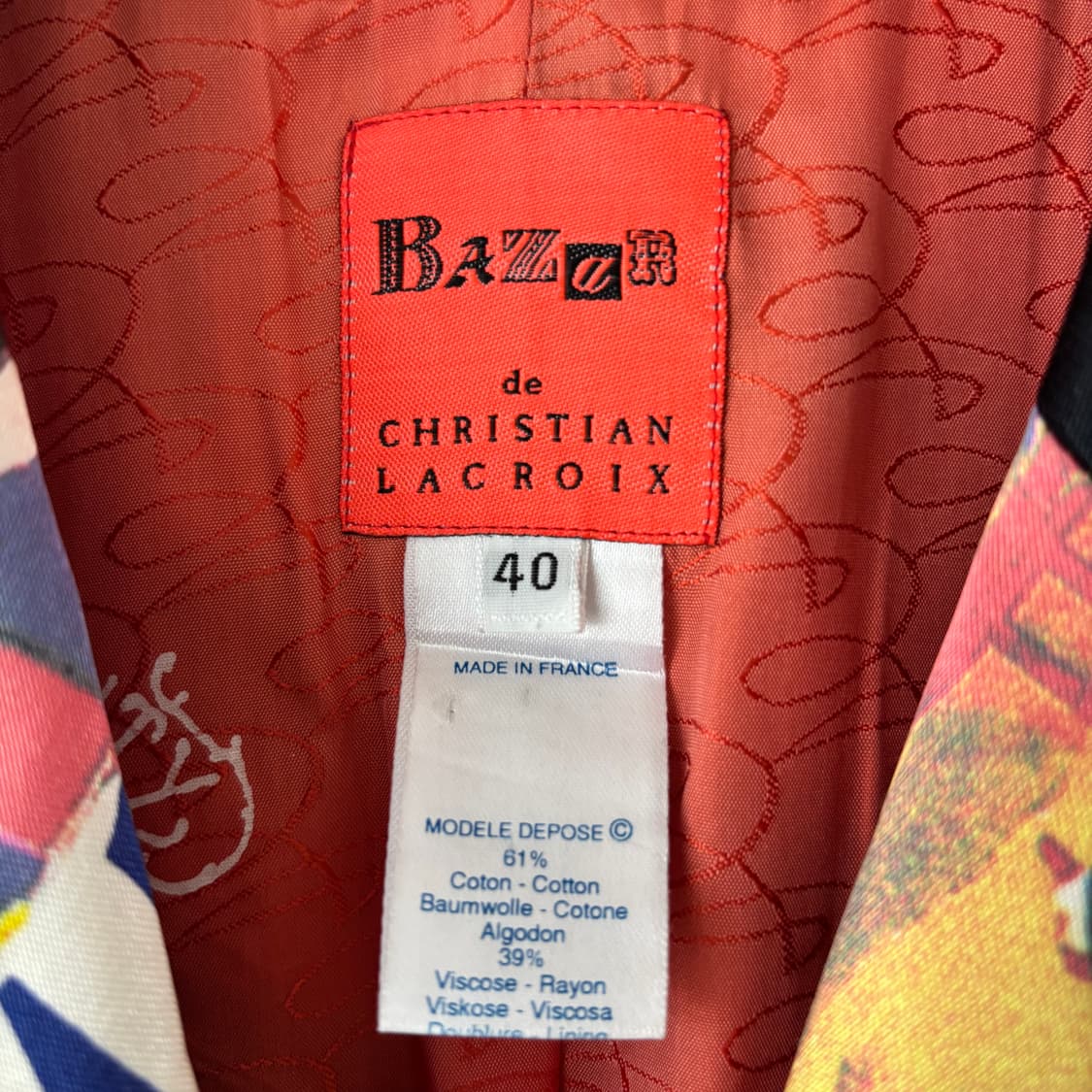 Christian Lacroix 콜라주 프린트 블레이저 40 상품이미지2