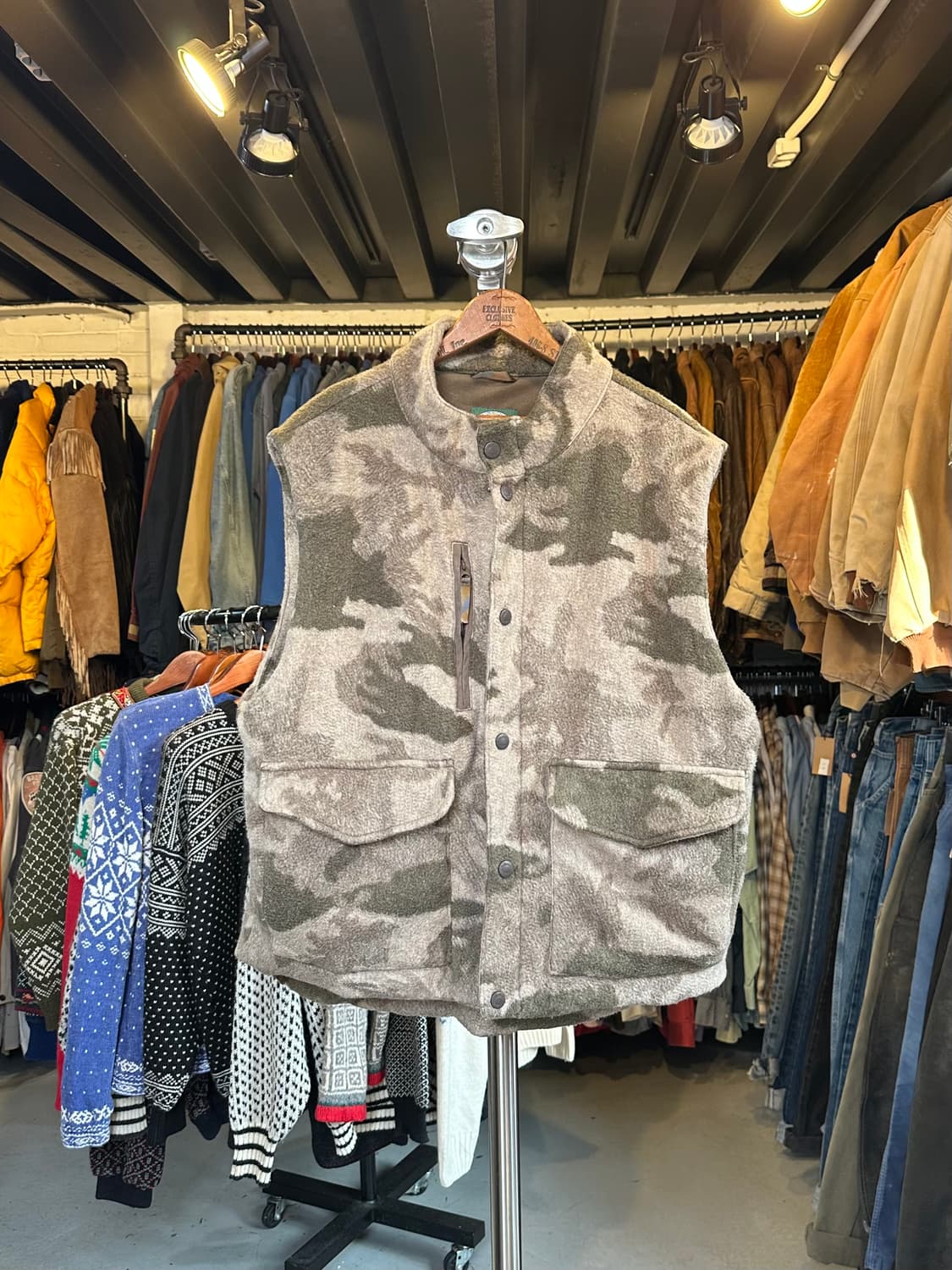 카벨라스 Cabelas 헤비 울 카모 베스트 상품이미지1