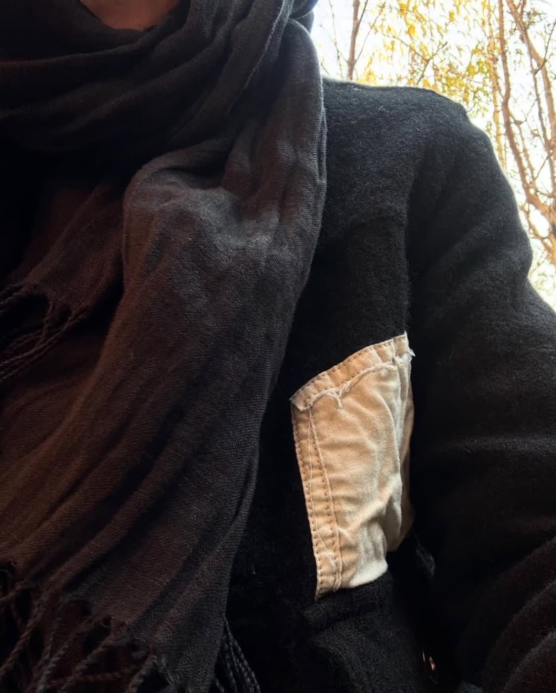 꼼데가르송 블랙 24aw 축융울 트러커 자켓 상품이미지8