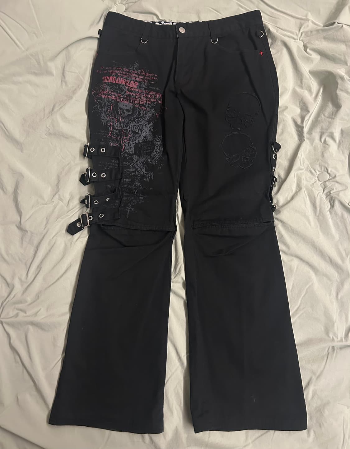 매드펑크 로우라이즈 부츠컷 팬츠 상품이미지1