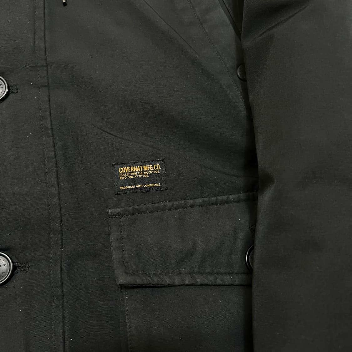 커버낫 스탠다드 구스다운 후드 파카 야상패딩 점퍼 [블랙] L/100 상품이미지4