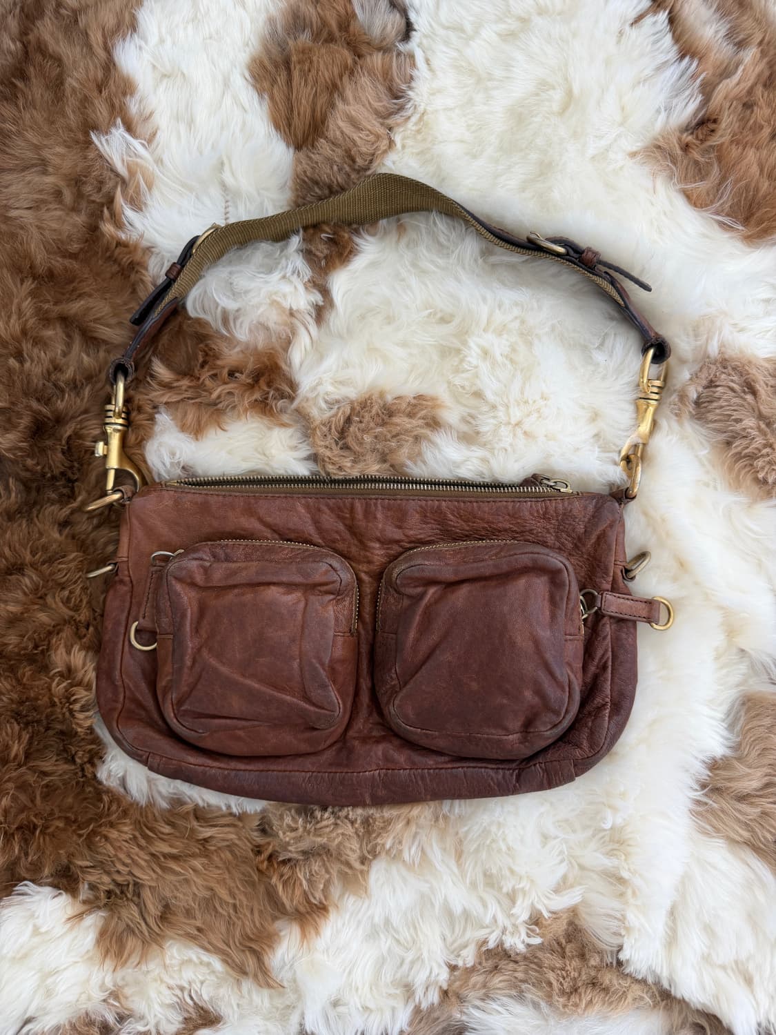 90s miu miu leather pocket bag 상품이미지1