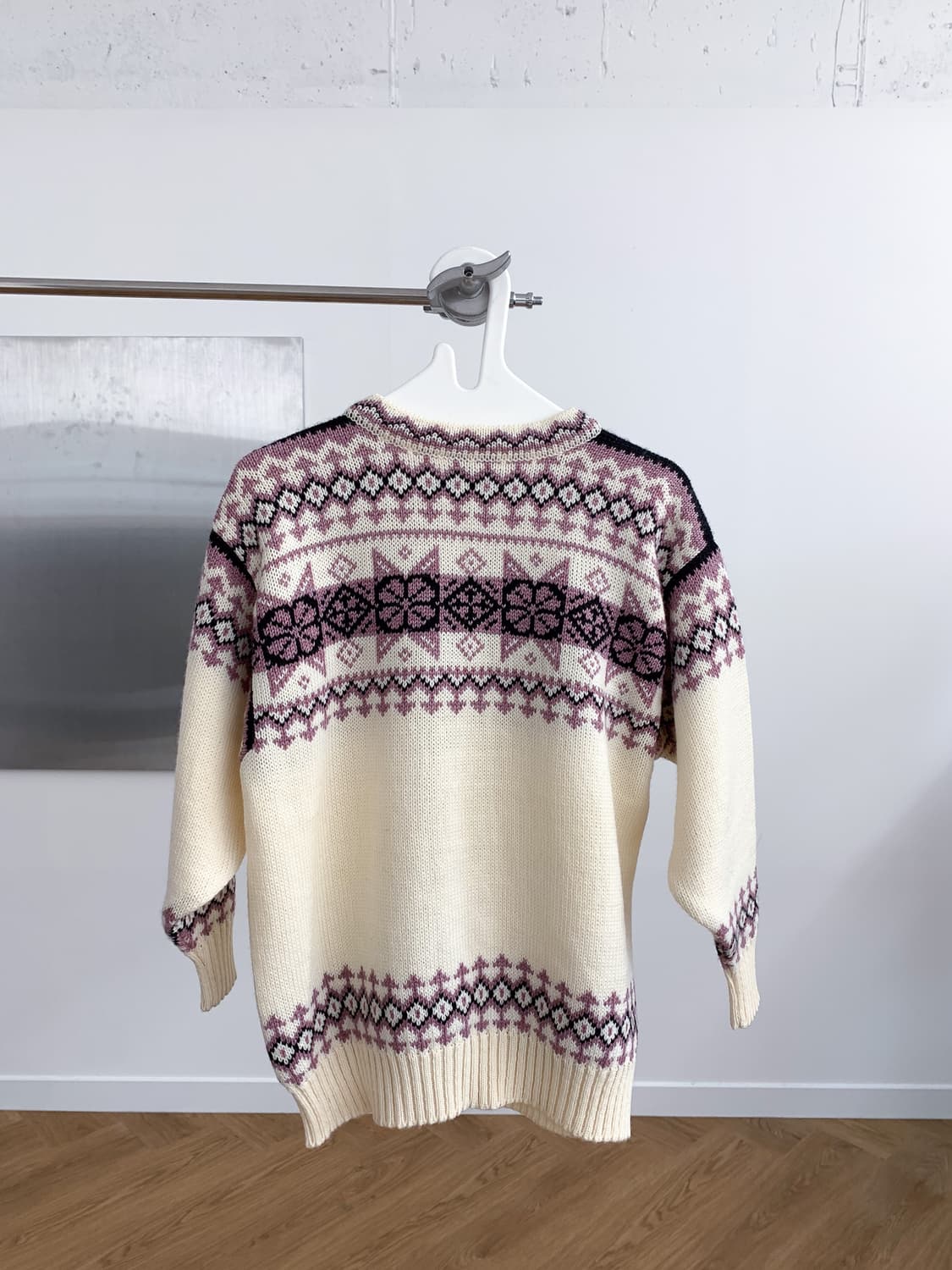 메탈 클라스프 노르딕 울 니트 가디건 95-100  상품이미지4