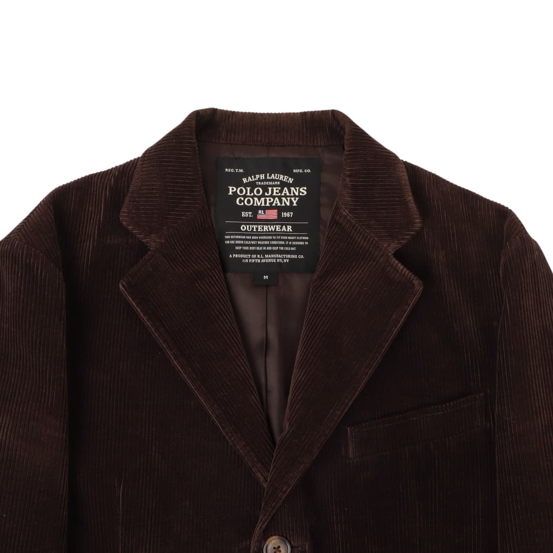 폴로진스 코듀로이 브라운 3B 자켓 상품이미지2
