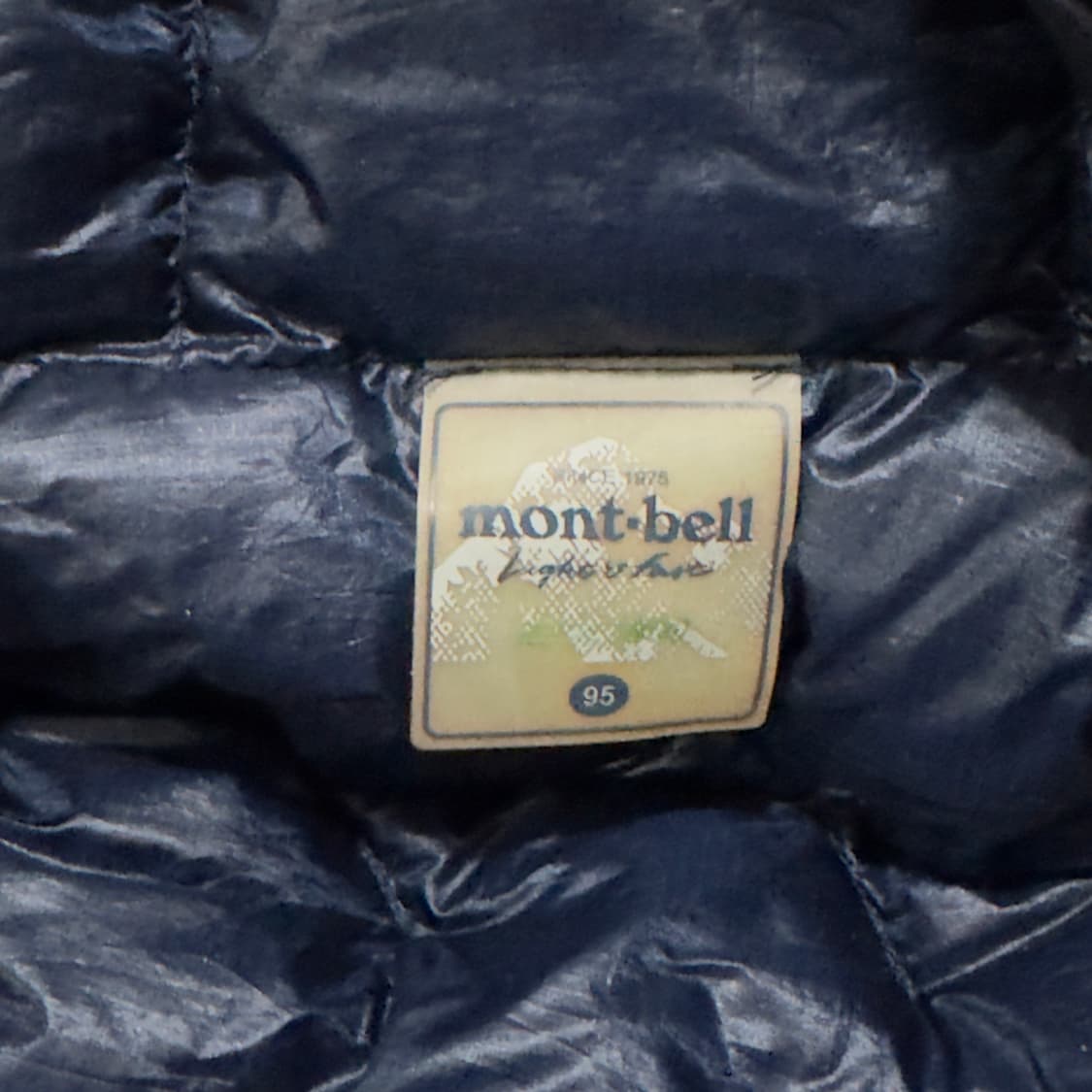(95) 몽벨 경량 패딩 블루 블랙  상품이미지5