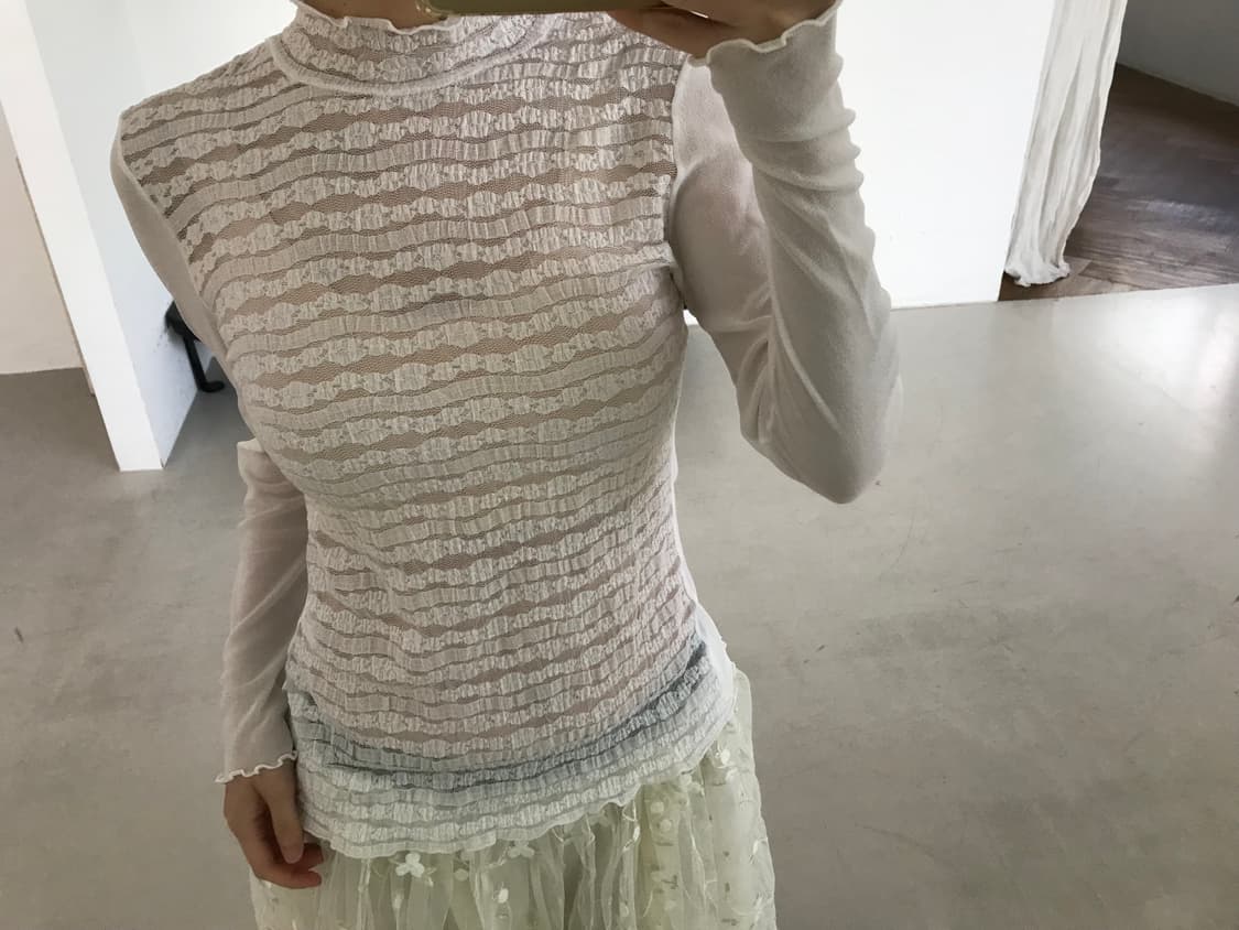 vintage lace mesh top 상품이미지2