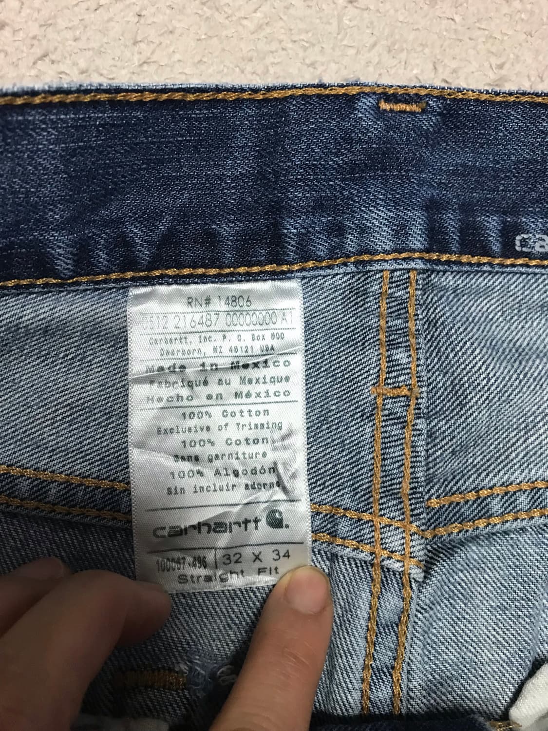 Carhartt  스트레이트 데님 팬츠 상품이미지3