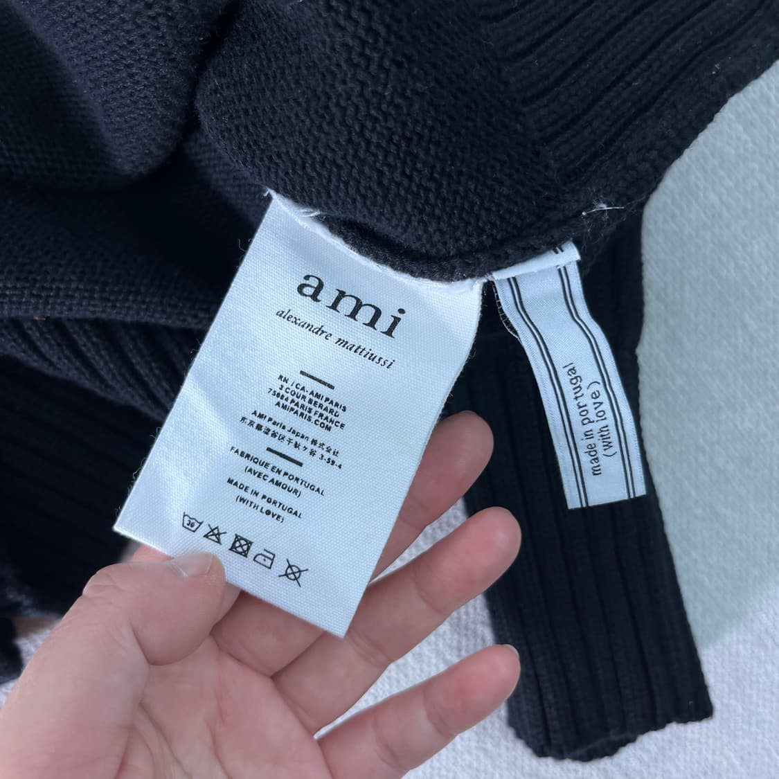 100 아미 하트 빅로고 가디건 상품이미지5