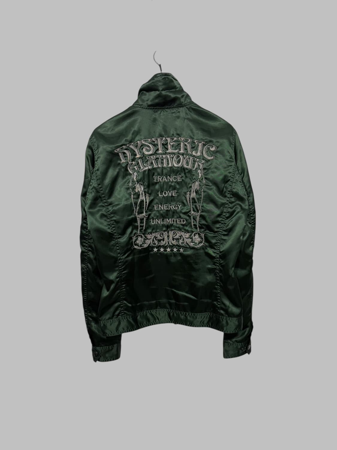HYSTERIC GLAMOUR satin jacket green  상품이미지1