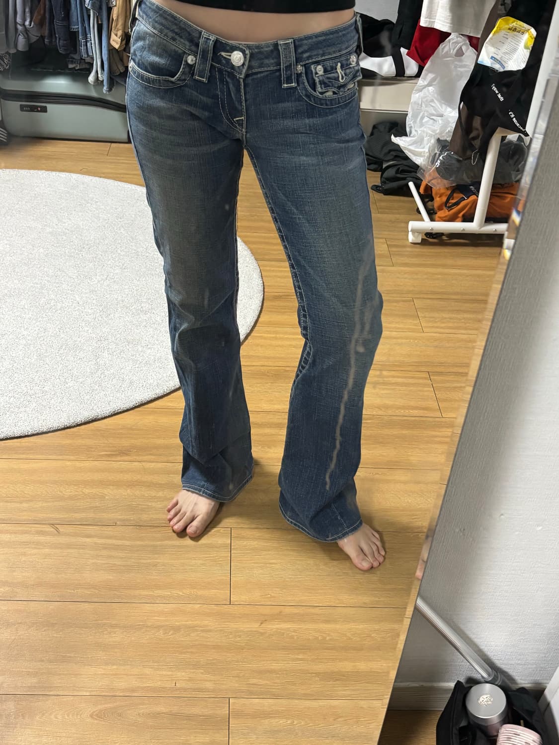 트루릴리전 월드투어 로우라이즈 부츠컷 데님 28 상품이미지1