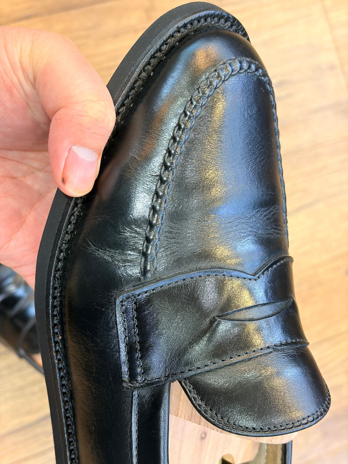 [8d] 알든 981 카프 로퍼 블랙 상품이미지2