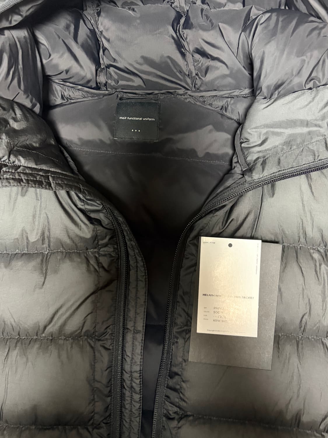 모이프 Helium Hooded Down Jacket  Black 3 상품이미지2