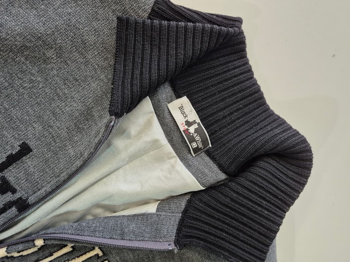 110)Black&White  방풍 니트 바람막이 집업(수납 상품이미지5