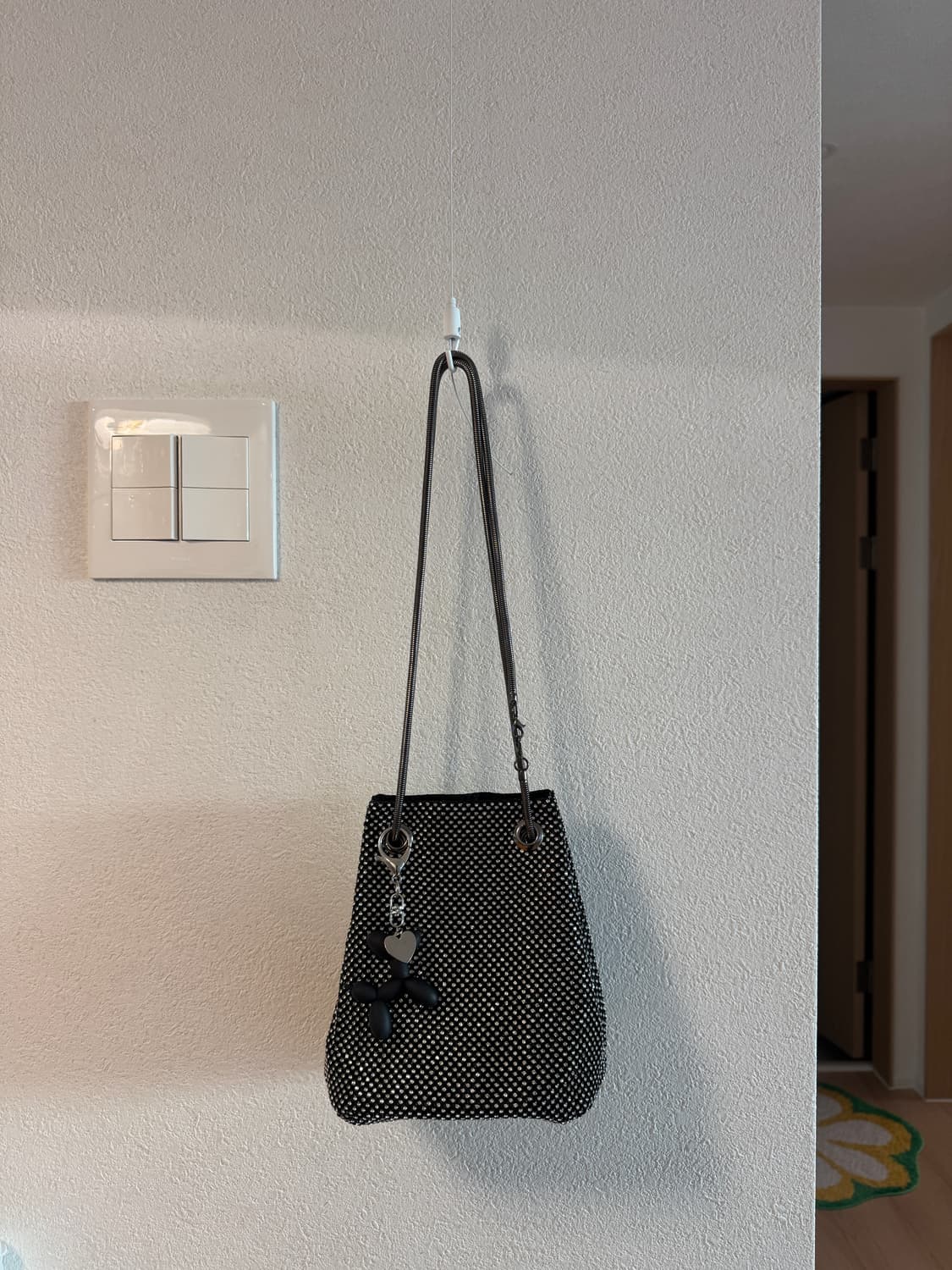 블랙 스팽글 미니백 (새상품) Italian made 상품이미지2