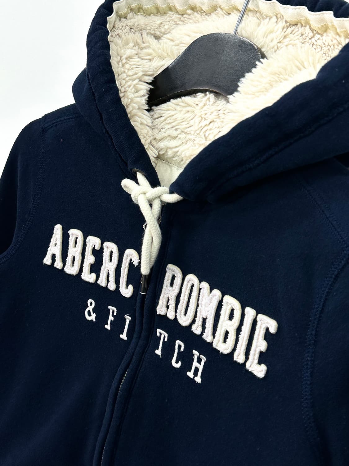 아베크롬비 양털 후드집업 네이비 S 상품이미지2