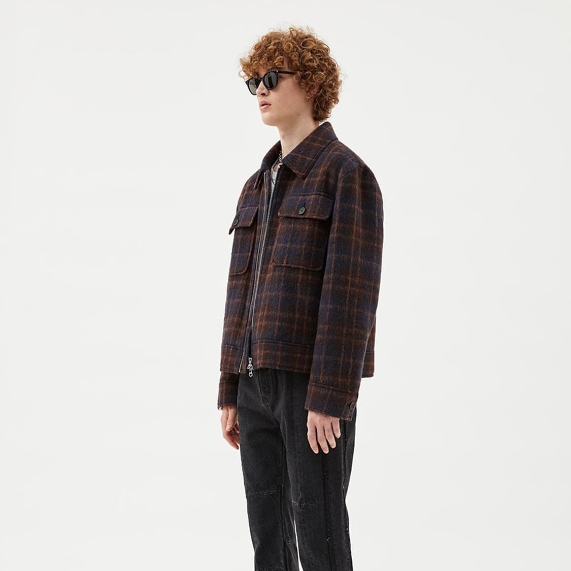 [S] 앤더슨벨 마커스 알파카 지퍼 자켓 상품이미지2