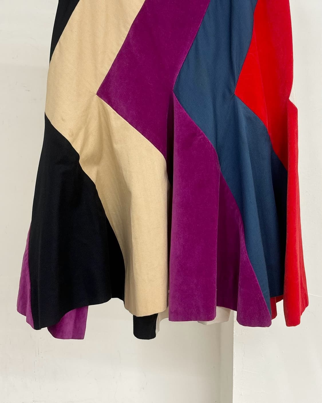 비비안웨스트우드 벨벳 패치워크 스커트 상품이미지3