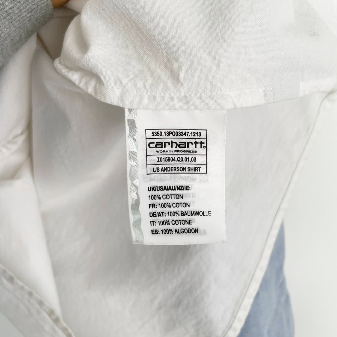 D2 칼하트 WIP 앤더슨 원포켓 배색 셔츠 S사이즈 상품이미지5