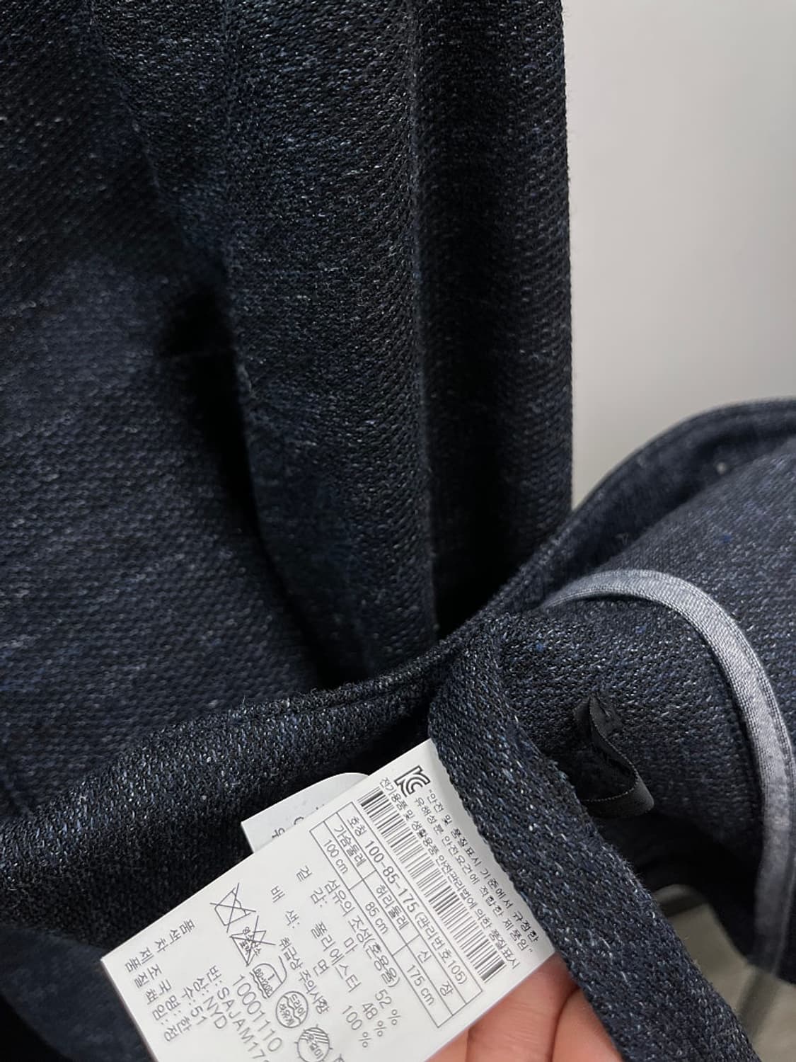 100) 시리즈 네이비 린넨스판자켓  상품이미지5