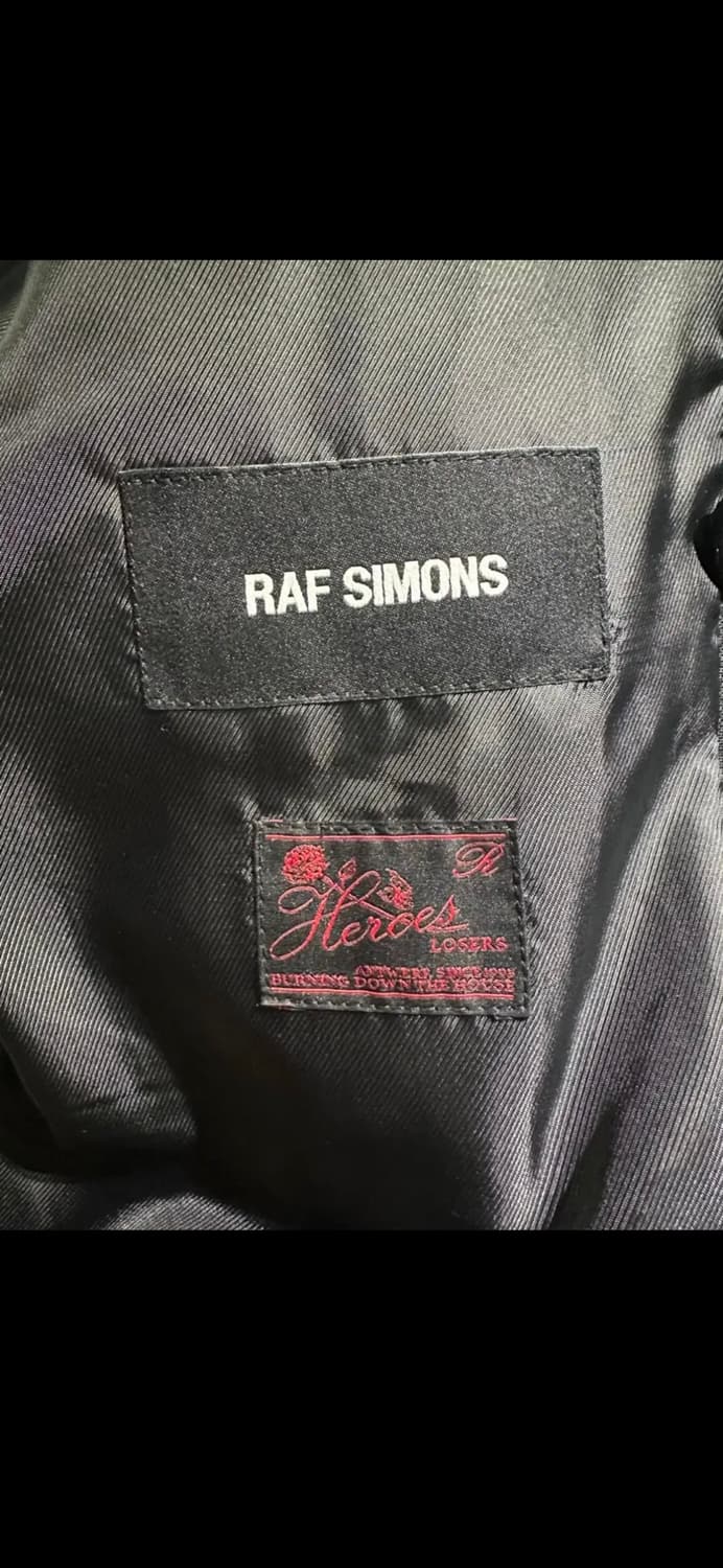 라프시몬스 19aw 히든버튼 블레이저 상품이미지5