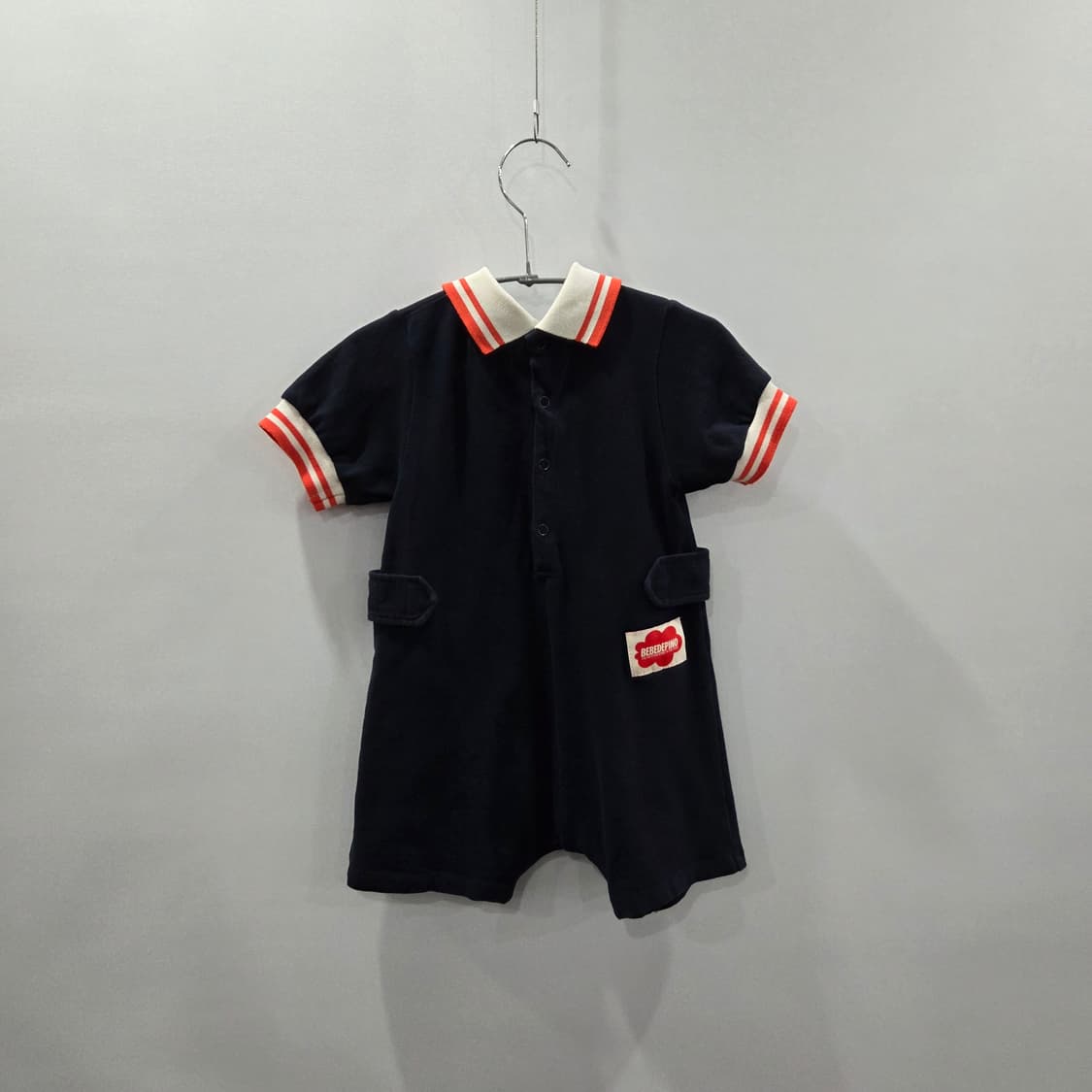 베베드피노 키즈 피케 카라 바디수트 네이비 85 상품이미지5