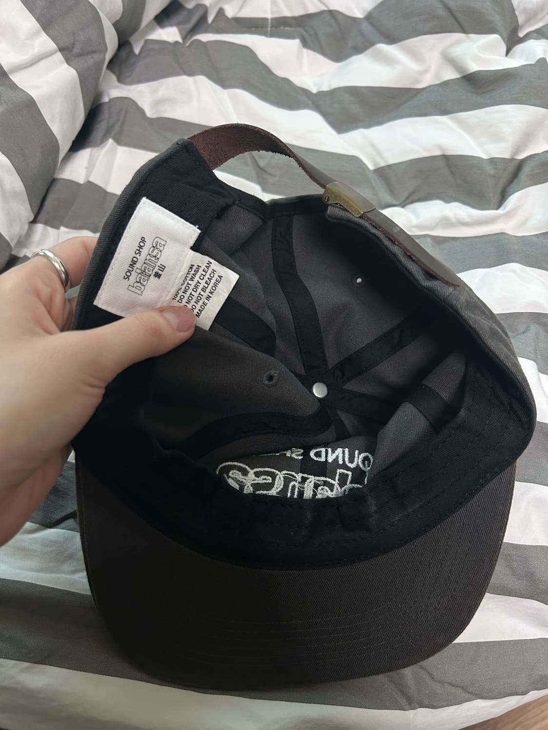 발란사 SSB 로고 코튼 캡 SSB LOGO COTTON CAP (Cha 상품이미지4