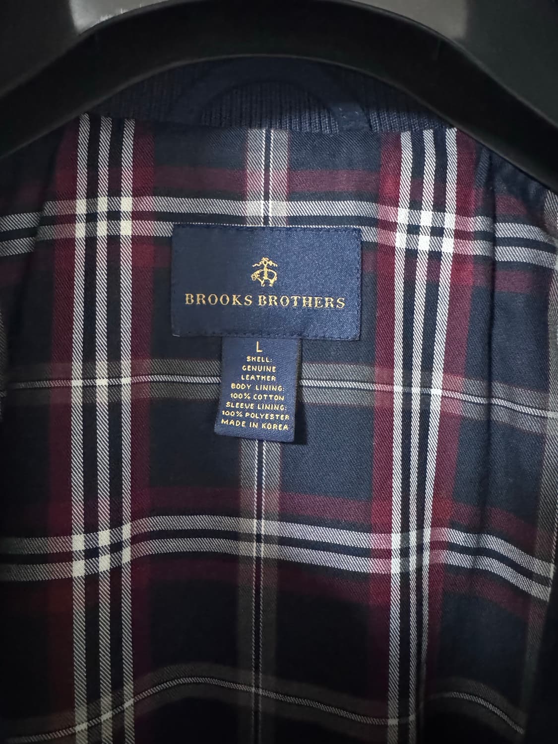 브룩스브라더스 네이비 스웨이드 블루종 봄버자켓 상품이미지4