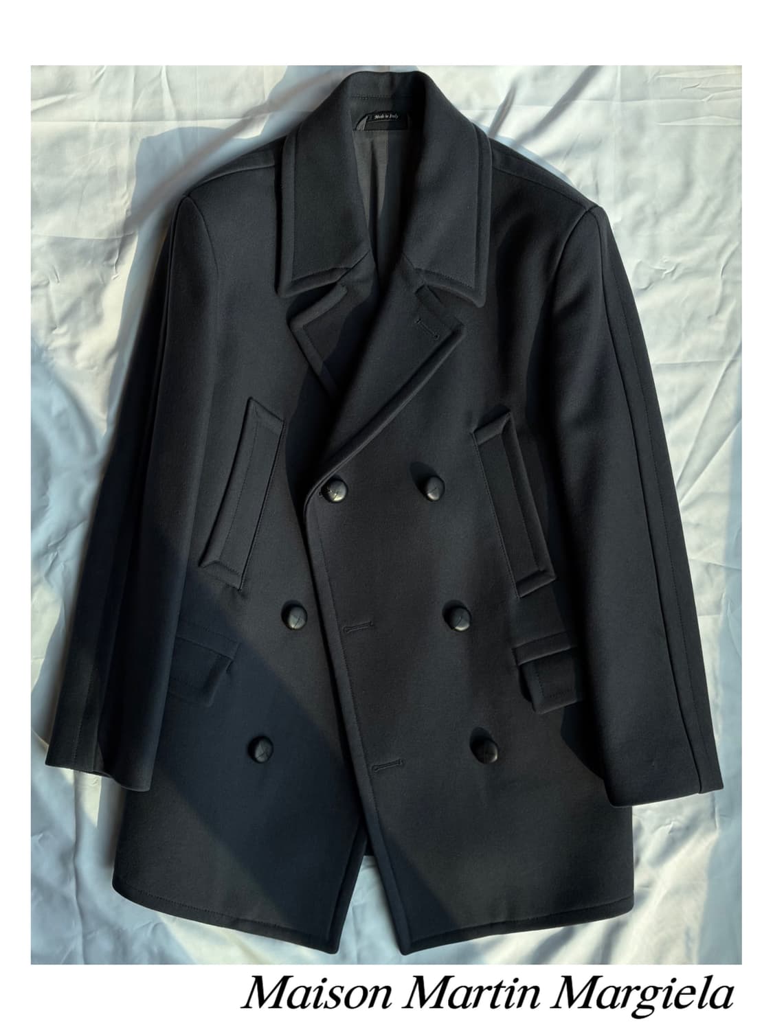 마르지엘라 컬렉션 헤비 울 피코트 자켓 아카이브 아티저널 밀리터리 상품이미지2