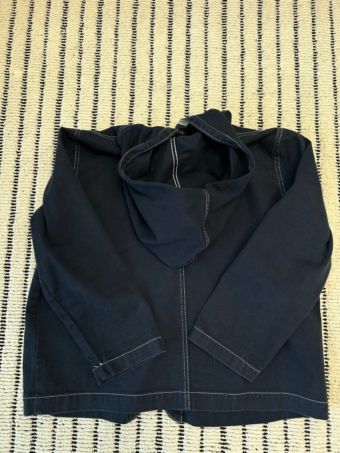 코튼 스티치 후드 자켓 상품이미지2