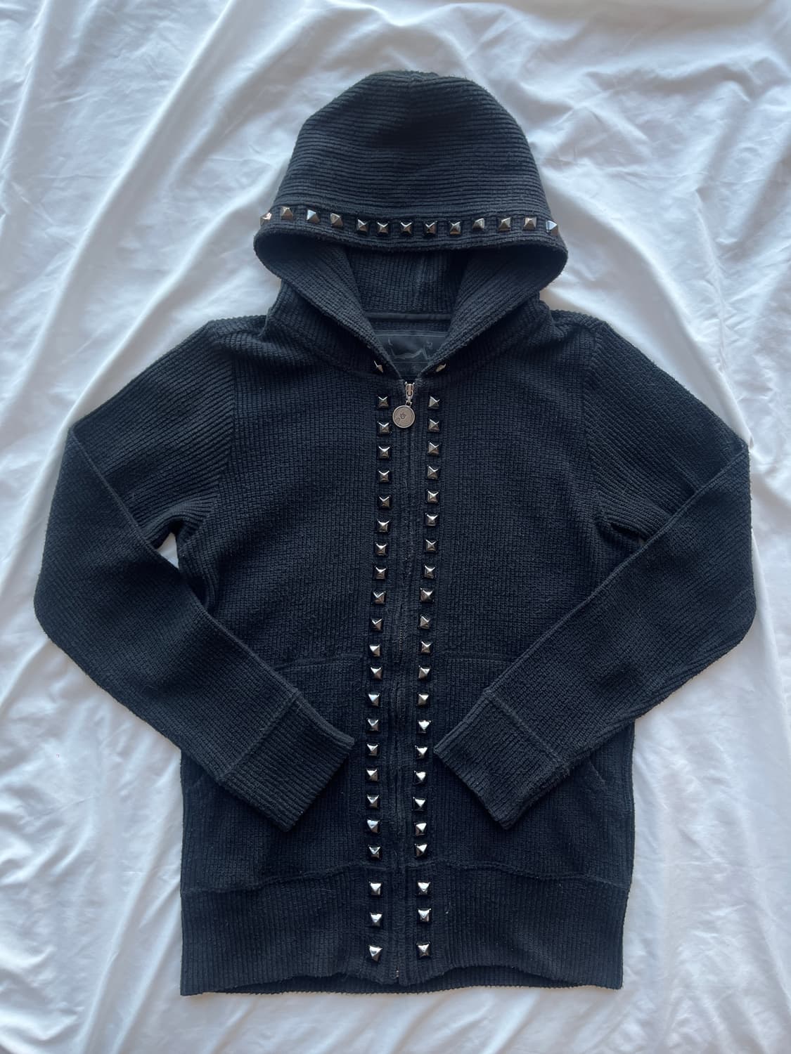 히스테릭 글래머 스터드 니트 후드집업 자켓 상품이미지1