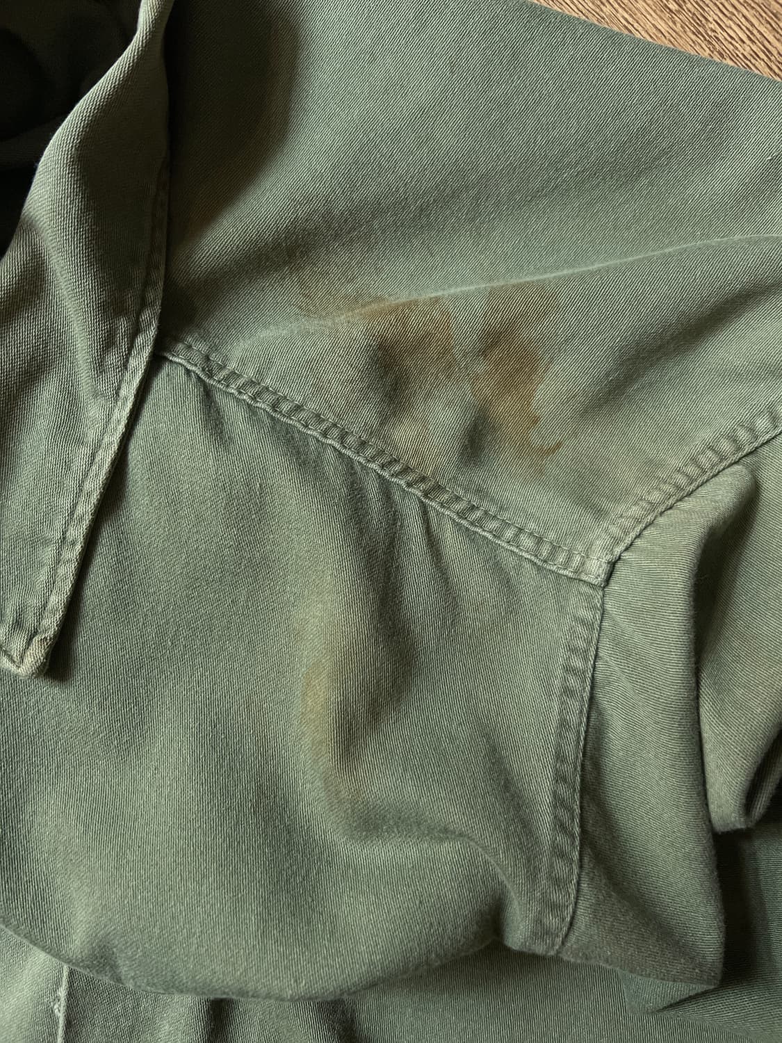 [XL]70's 오리지널 U.S ARMY OG-107 밀리터리 셔츠 상품이미지4
