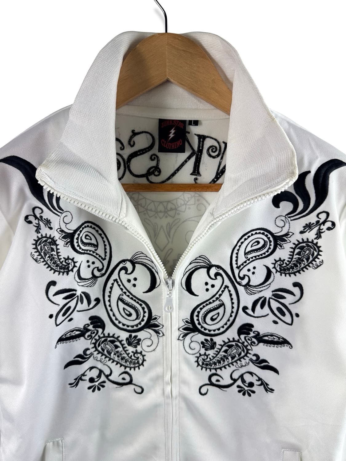 JPN 스컬 페이즐리 화이트 트랙탑져지2381 상품이미지3