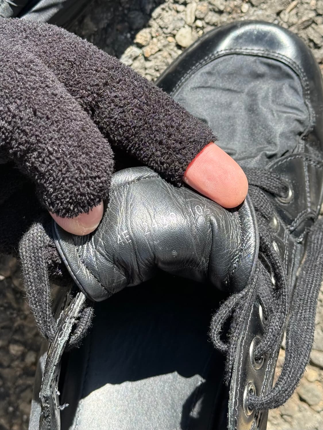 프라다 스포츠 레더 나일론 스니커즈  상품이미지6