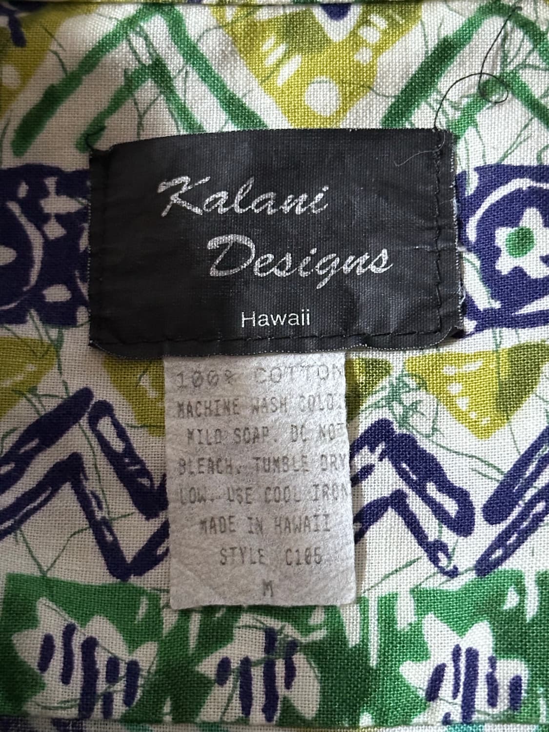 Kalani Designs 하와이 안 셔츠 made in Hawaii  상품이미지8