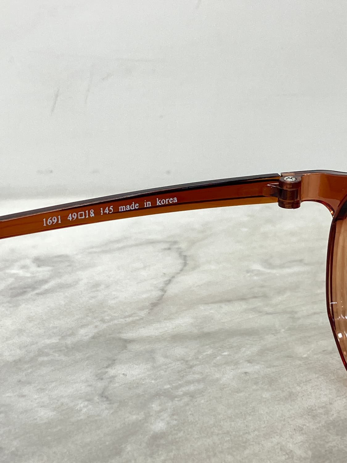 B29 카라 KARRA 브라운 라운드 뿔테 안경1691(13g) 상품이미지7