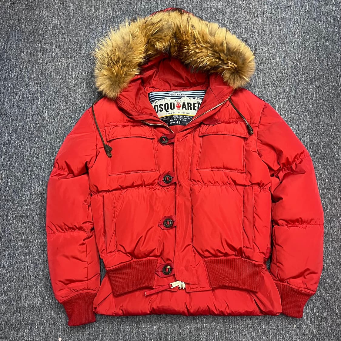 디스퀘어드 2 라쿤퍼 덕다운 패딩 상품이미지1