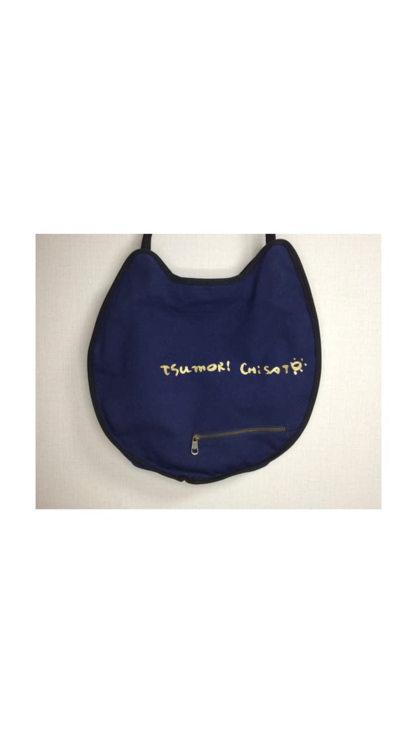 츠모리 치사토 네이비 캣 페이스 토트백 숄더백 상품이미지2