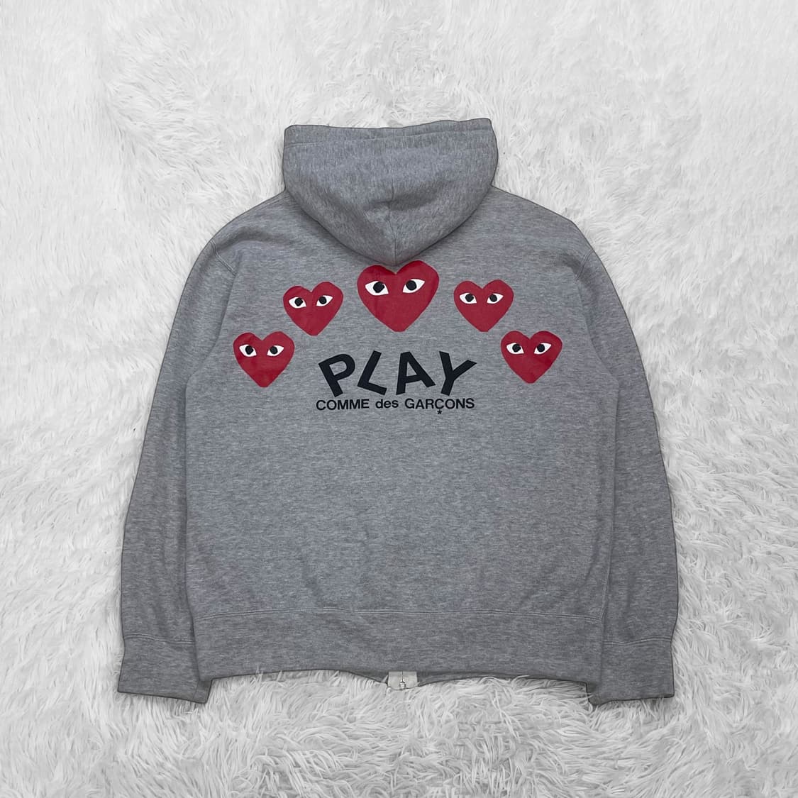 꼼데가르송 5 하트 후드집업 그레이 상품이미지2