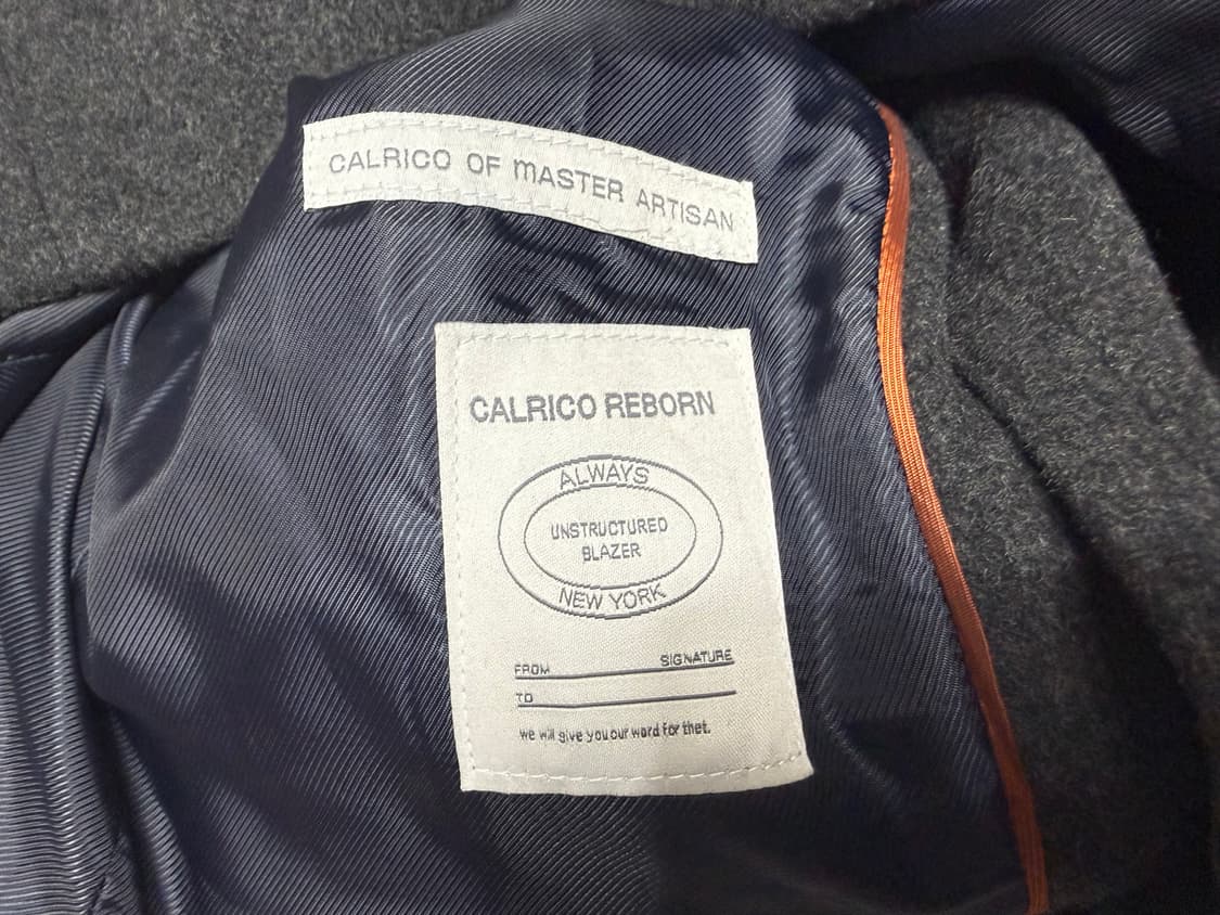 [S] 칼리코 리본 마스터 아티잔 클래식 울 체스터 코트 자켓 상품이미지9