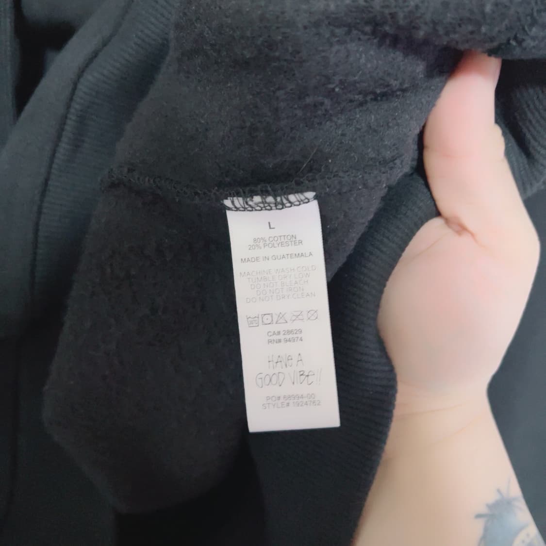 스투시 블랙 빅사이즈 봄 공용 후드티 상품이미지5