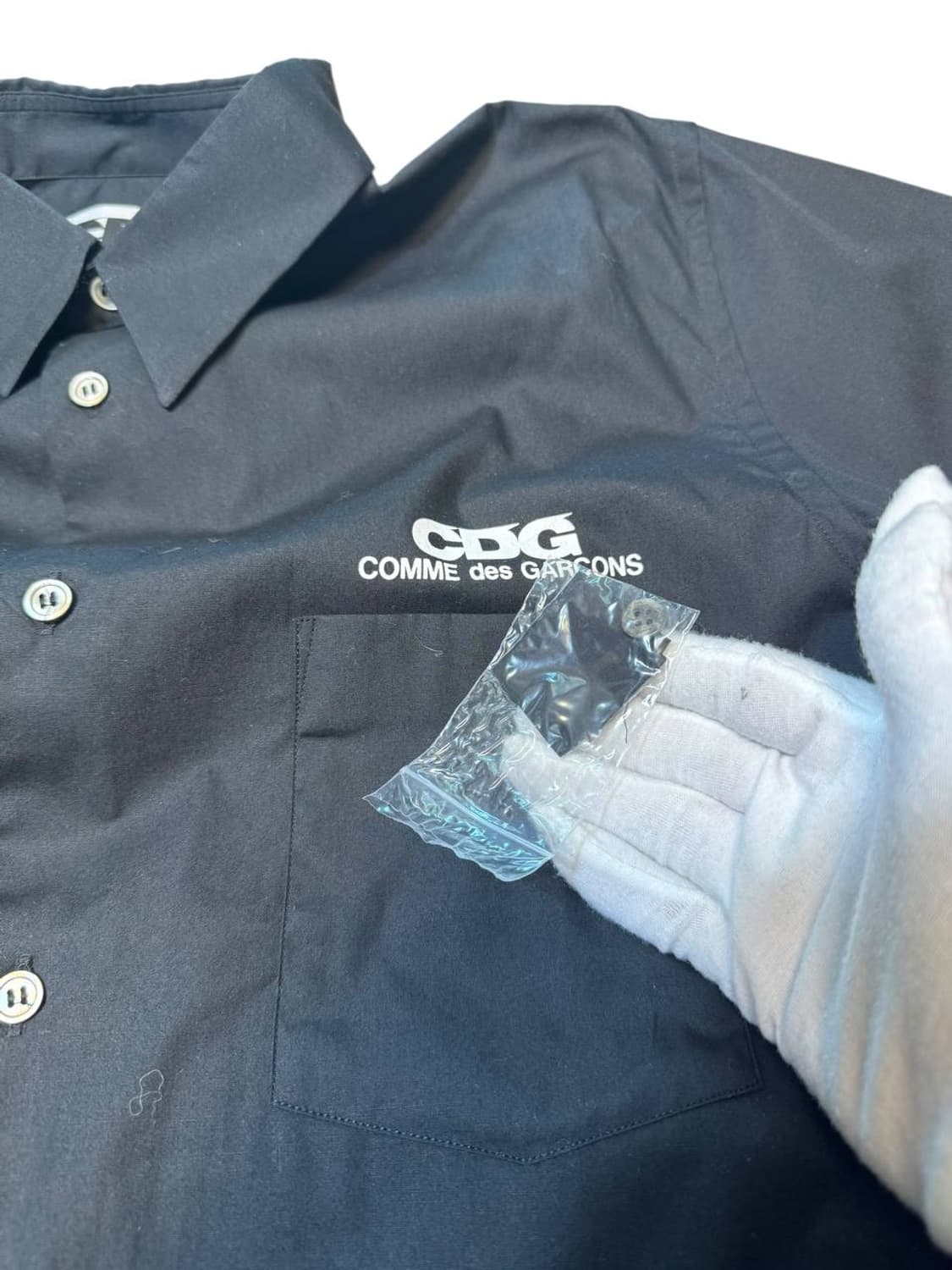 CDG 숏슬리브 셔츠 블랙 상품이미지3