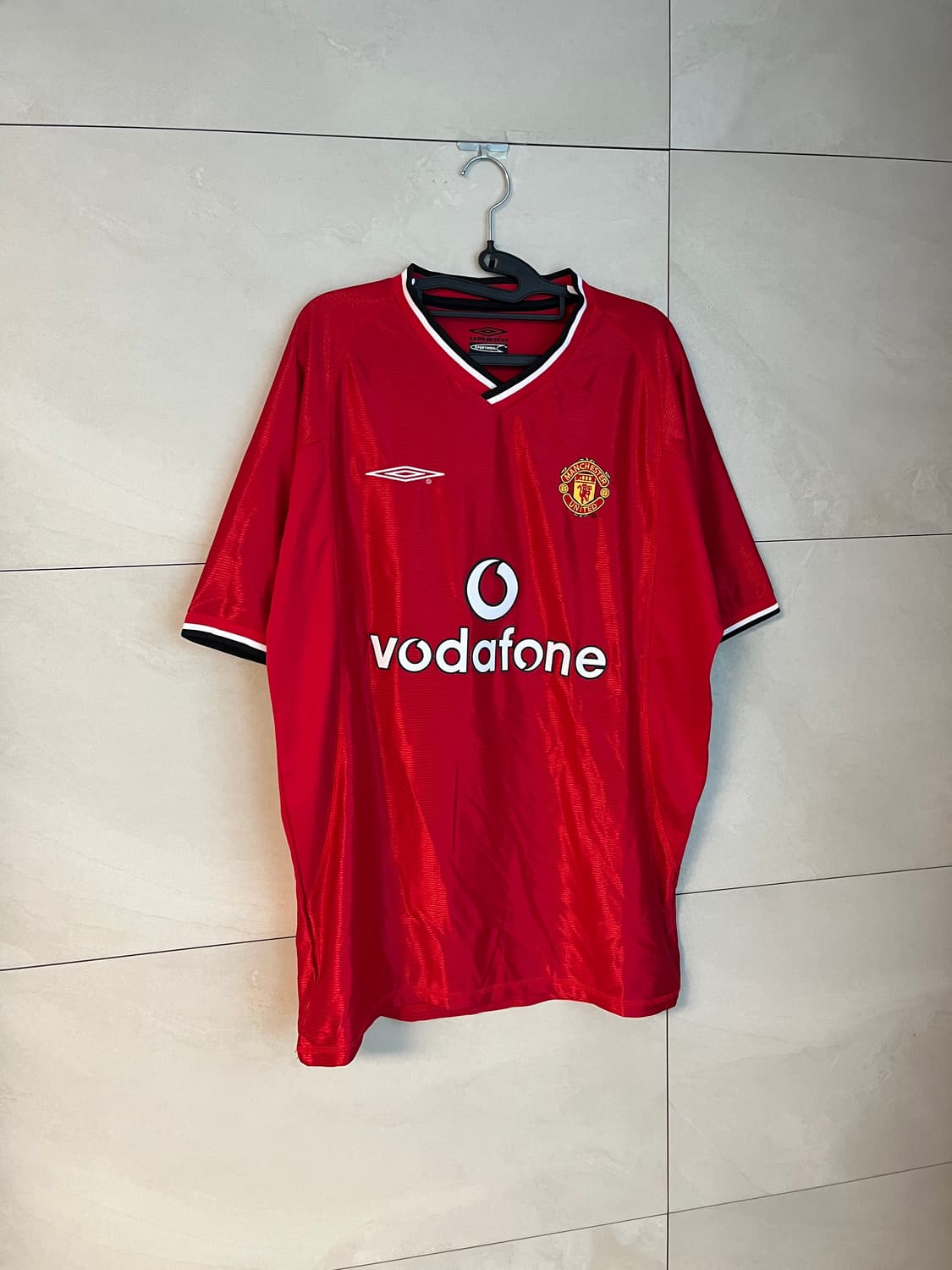 [XL]00-02 엄브로X맨체스터 유나이티드 홈 유니폼 보다폰 상품이미지2