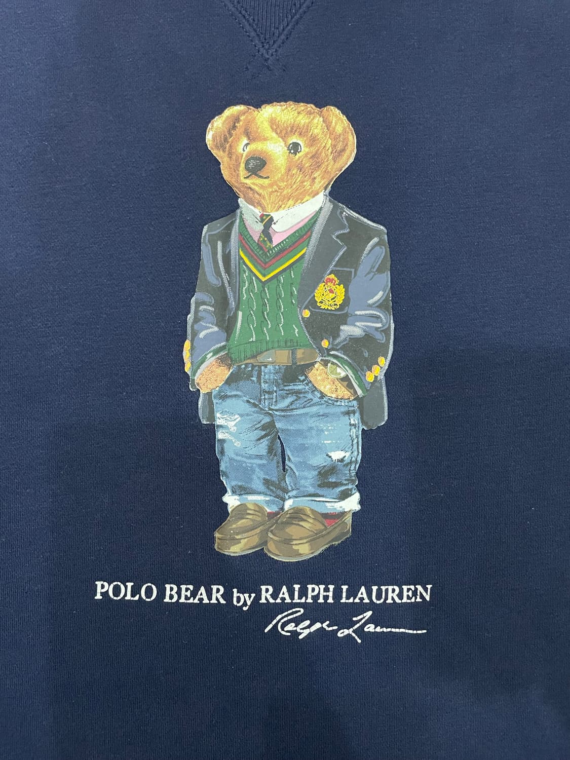 폴로 랄프로렌 베어 로고 스웻셔츠 맨투맨 네이비 상품이미지4