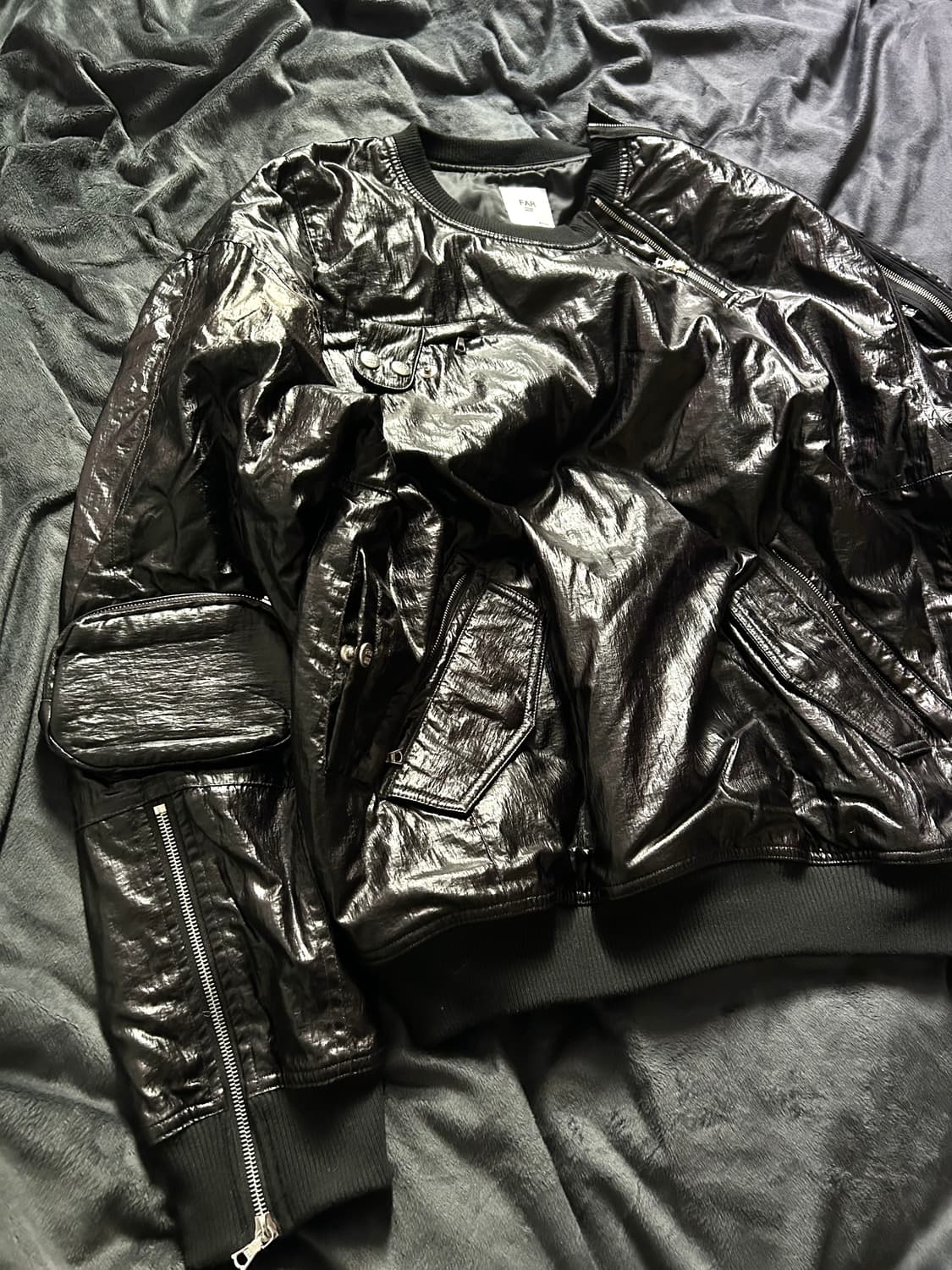 Flight Nylon Bomber Zip Sweat Shirts 상품이미지4