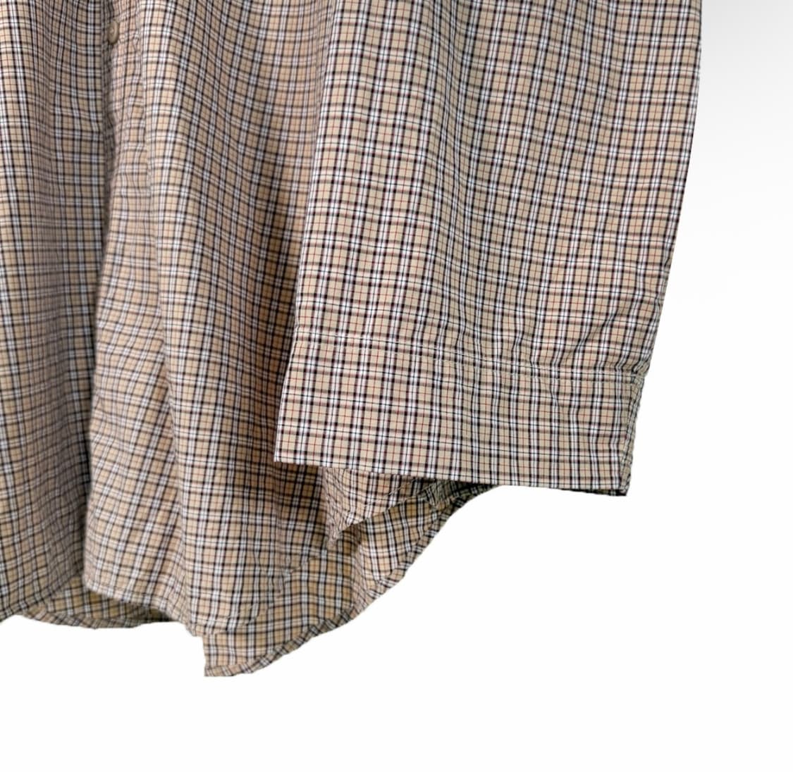 [M] 발렌시아가 21fw 체크 오버사이즈 버튼 다운 셔츠 베이지 상품이미지8