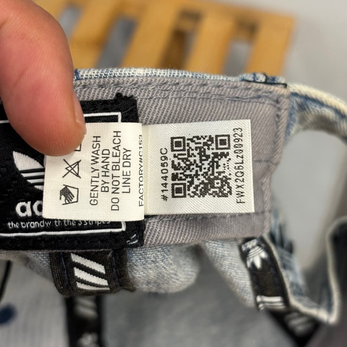 아디다스 데님 워싱 스티치 볼캡 OS 상품이미지8