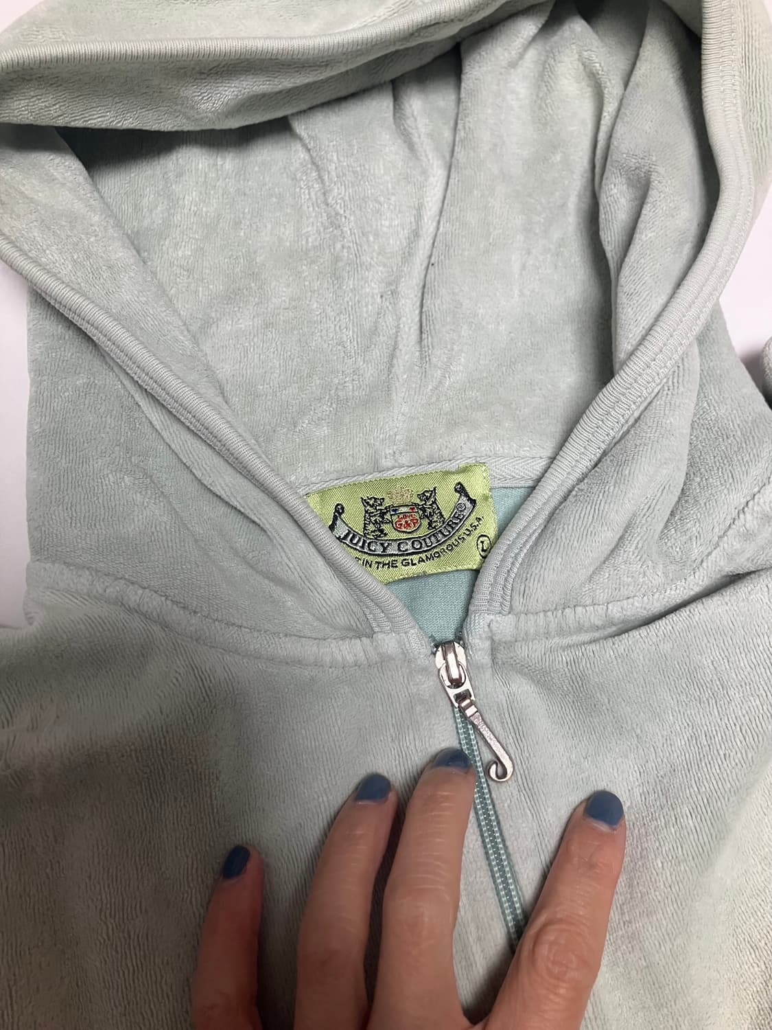 쥬시 꾸뛰르 모스 그린 테리 후드집업 세트 상품이미지5