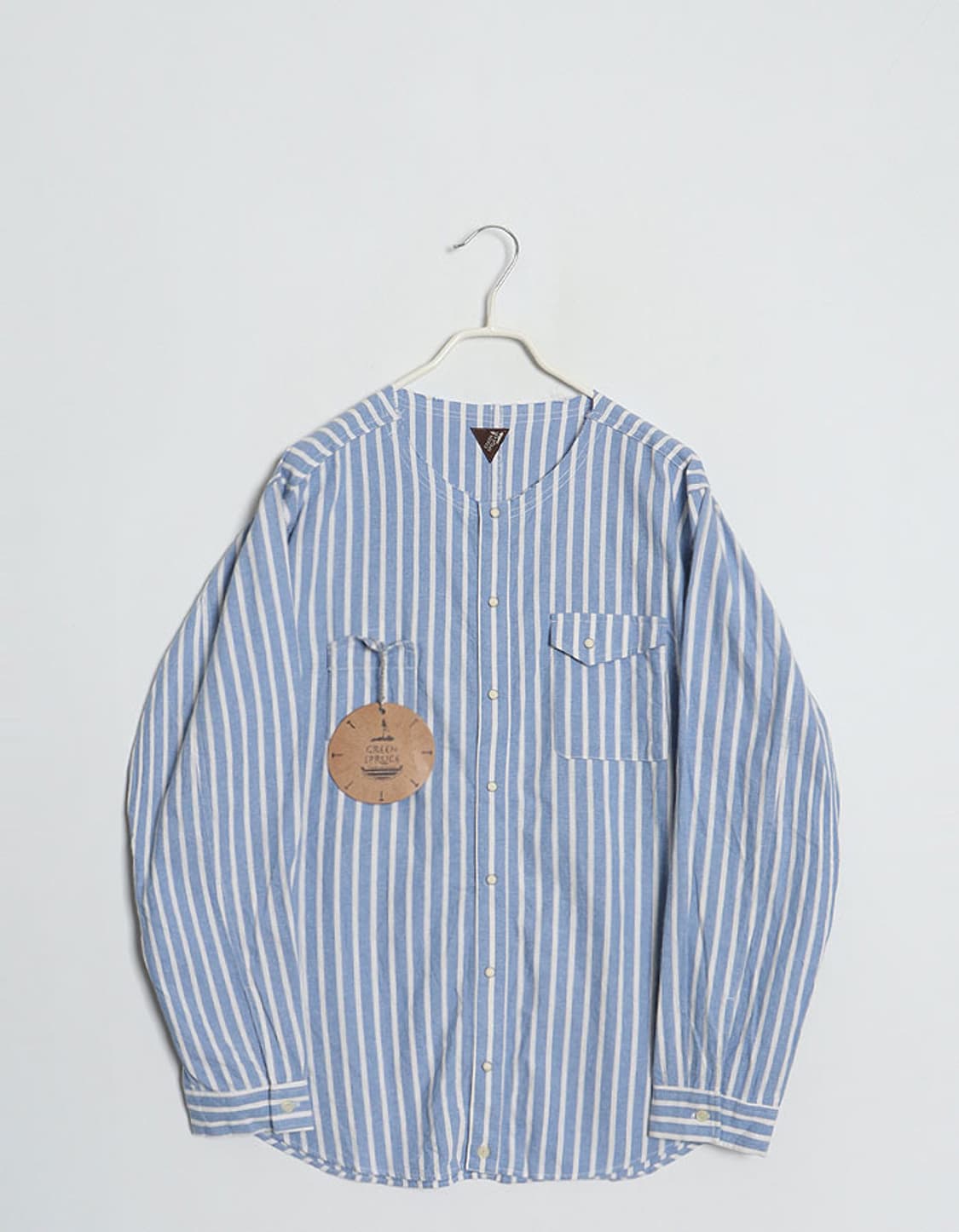 GREEN SPRUCE Crewneck Stripe Shirts   상품이미지1